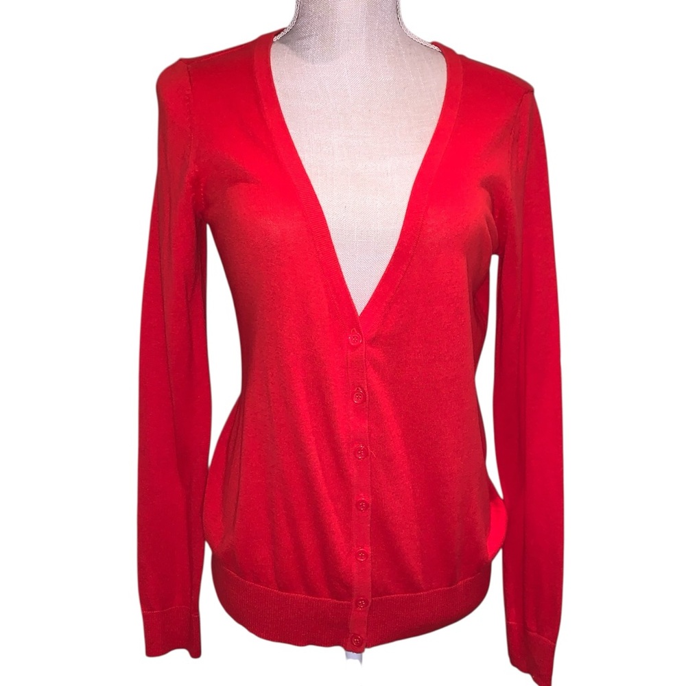 🔴FOREVER 21 RED CARDIGAN🌷EXCELLENT CONDITION!